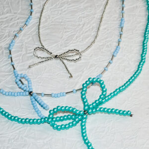 Bow-tie Beaded Necklace - Image 2